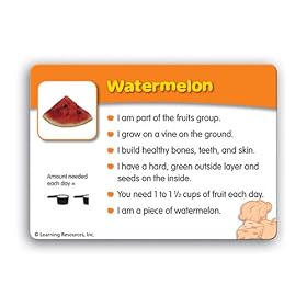 Learning Resources Basic Classifying Cards, Nutrition