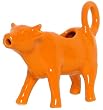 Stoneware Pottery Melon Cow Creamer 4"H, 5oz Set of 2