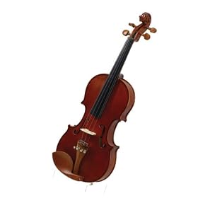 Cecilio CVN-400 Satin Finish Flamed 1/2 Size Orchestra Violin with Case and Accessories