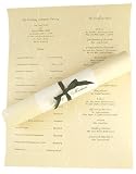 Scroll Wedding Program - Vellum Band - Tairei Buff (50 Pack)