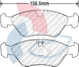 Beck Arnley  088-1233D  Axxis Deluxe Brake Pads