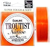 サンライン(SUNLINE) トラウティスト ネイティブ 150m ウッドブラウン 5lb