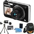 Samsung PL120 14MP Dualview Black Digital Camera, Dual LCDs, 5x Wide-Angle Zoom Lens, HD Video, Image Stabilization. Bundle Includes 8 GB Memory Card, Card Reader, Deluxe Carrying Case, Mini Tripod, and 3Pcs. Lens Cleaning Kit.
