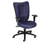 Task Chair with Elegant Upholstered Styling (Gray) (48.5