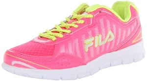 Fila Women's Winsprinter Running Shoe,Neon Pink/Neon Green/Metallic Silver,8 M US