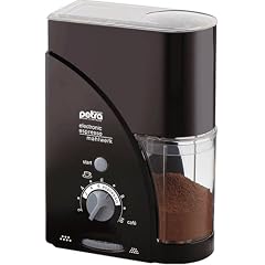 Petra M 20.07 Electronic-EspressoMahlwerk, F�llmenge: 250 g Kaffeebohnen, Timer mit Abschaltung Schwarz