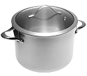 Calphalon Contemporary Stainless 8-Quart Stockpot with Glass Lid