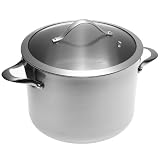 Calphalon Contemporary Stainless 8-Quart Stockpot with Glass Lid by Calphalon