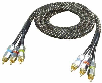 All4u BNV 12 High End Cinch-Kabel (3x Cinchstecker - 3x Cinchstecker, verchromter Vollmeta Preisvergleich