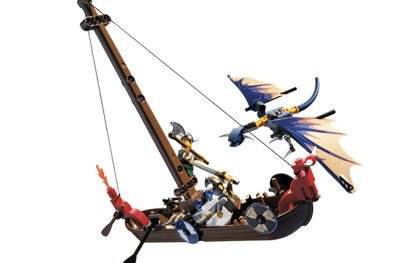 Childrens Toyshop  Toys : Lego Viking Boat Against the Wyvern Dragon - Vikings Set 7016