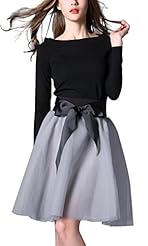 Sexy Polyester/Spandex Knee Length Bateau Neck  Belted Summer  Dress With a Bow(s)
