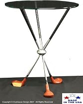 Golf Round Glass Martini Table