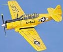 Large Aircraft Model with Stand - The AT-6 Texan (USAF) Yellow