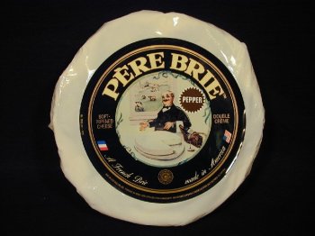 Pere Domestic Brie with Pepper - 1 KG Wheel by Cheese Express