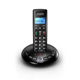 BT Graphite 2500 Single DECT Digital Cordless Phone with Answer Machine - Black