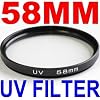 58mm UV Filter Lens for Canon Rebel XS T1i XTi XSi XT