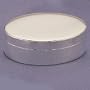 SILVER PLATED OVAL JEWELRY BOX