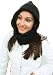 Handmade 75% Alpaca Neckwarmer and Hood Hat - Crocheted Border (Classic Black)(one-size Fits All Adults)