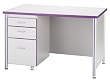 72 INCH TEACHERS' DESK w/1 PEDESTAL - RED