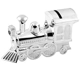 Christening Gifts. Boys Girls. Silver Train Money Box
