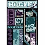 Hockey Cardstock Stickers 5.5"X9"-Hockey Goal