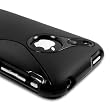 OKEBA Black RUBBER TPU GEL HARD CASE SKIN COVER FOR APPLE IPHONE 3G 3GS 8GB 16GB