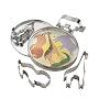 Faringdon 15cm Jungle Animal Cookie Cutters Set Metal (4)
