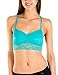 Rene Rofe Lace Longline Racer Back Bralette with Removable Pads