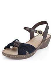 Footglove™ Original Leather Tubular Crossover Strap Sandals