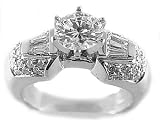 1.67ct. 14K. White Gold Diamond Engagement Ring