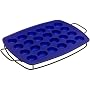 KitchenAid Silicone 24-Cup Mini Muffin Pan with Sled, Blue