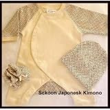 Sckoon Organic Cotton Japonesk Baby Round Kimono - Size 3-6 Months