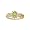 10K Yellow Gold 0.01 ct. Diamond and 6 x 4 MM Oval Shaped Peridot Ring