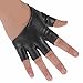 Froomer Women Half Finger Gloves Fingerless Mittens Black