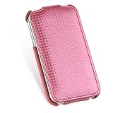 Pink Carbon Fiber Fabric Skin Cover Case with Front Cover for Apple Iphone 3g 3gs 2nd Gen