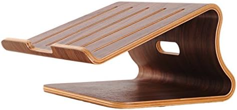 Original Samdi Walnut Wooden Cooling Stand Dock Desk Holder for Macbook Laptop Notebook PC