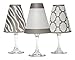 di Potter WS130 Manhattan Paper White Wine Glass Shade, Gray (Pack of 6)