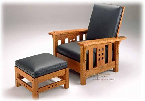 Mission "Morris" chair - custom fit & finish ( Ottoman also available).