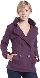Hydraulic Juniors Front Button Babydoll Jacket, Plum, X-Small