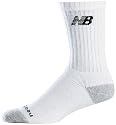 New Balance Unisex Nanotex Wicking Cotton Crew 4-Pack Sock