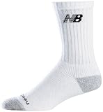 New Balance Unisex Nanotex Wicking Cotton Crew 4-Pack Sock