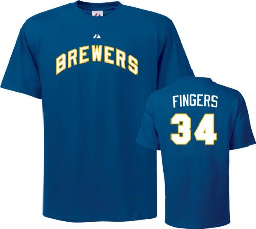 Paul Molitor T-Shirt: Milwaukee Brewers #4 Royal Blue Cooperstown T-Shirt