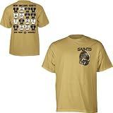 Reebok New Orleans Saints 2010 Schedule Short Sleeve T-Shirt