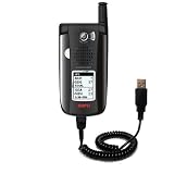 Coiled Power Hot Sync and Charge USB Data Cable w/ Tip Exchange for the Sanyo MVP EV-DO - Gomadic Brand
