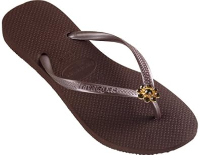 Amazon: Dini's HAVAIANAS Slim Skinnies Flip Flops, Crystal Jeweled ...