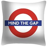 Mind The Gap Sign - London Underground Cushion