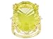 19.91CT LEMON QUARTZ AND DIAMOND ACCENT 18KT OVER STERLING SILVER RING