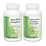 Botanic Choice's Acai Berry Complex Slim and #739 Colon Cleanse Set -Lose Weight and Detox
