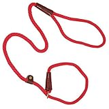 Mendota Products British Style Slip Leash, 1/2-Inch by 4-Feet, Red