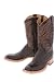 Lucchese 'T5587' Full Quill Ostrich Cowboy Boots W/D Mens - Black